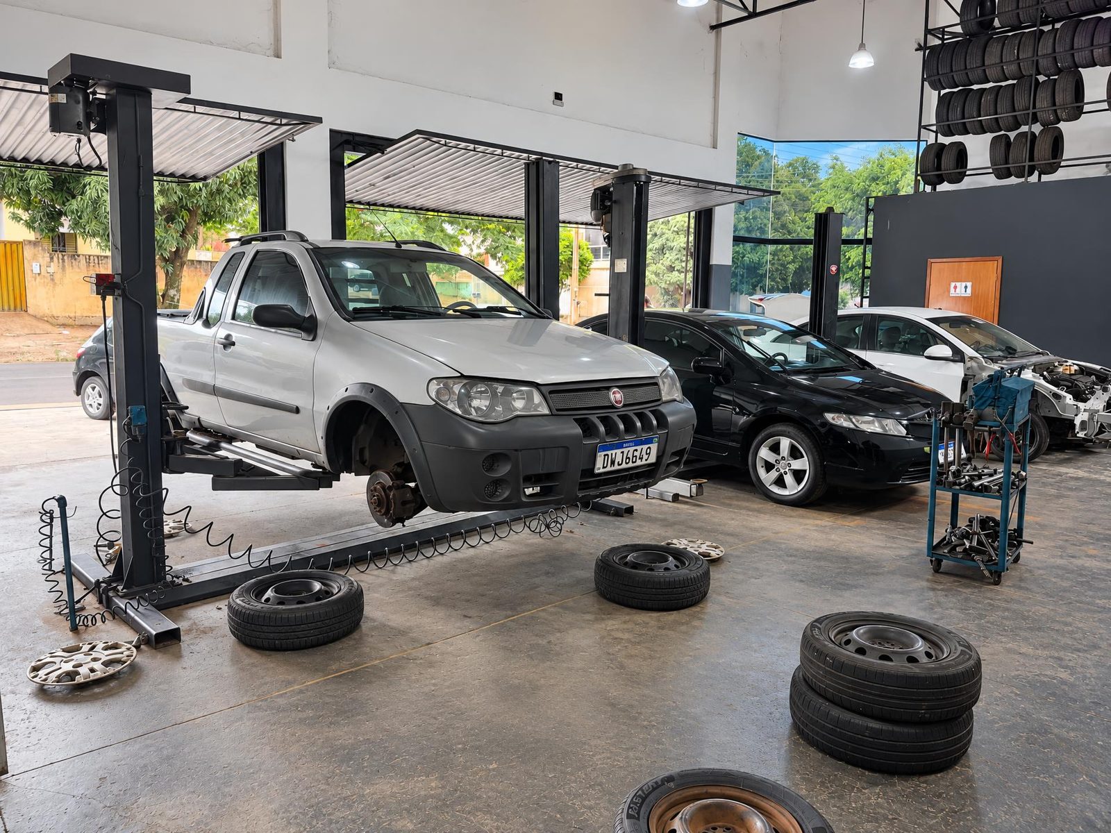 Oficina da Manaus Auto Center em Umuarama, onde fazemos freios